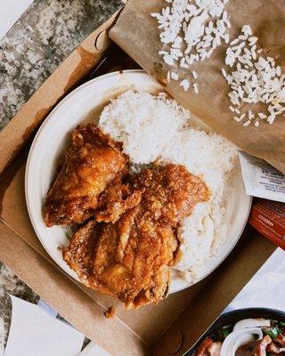 CPC plate lunch (bone-in) / $10.25 (2 pieces)