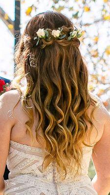 Beautiful bridal updo for her big day!