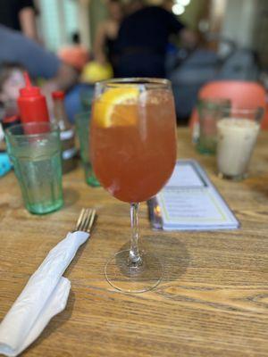 Blood orange sangria