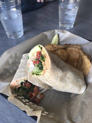 Vegan veggie wrap