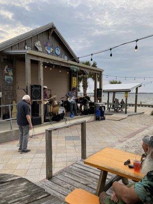 "Big Al and the Heavyweights" outdoor music with a bay view! Awesome!!!