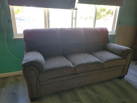 End result & on budget. Mike helped us select a sofa & chair. Bear Creek, my go-to store. Very honest & professional.