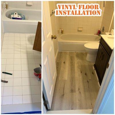 Vinyl Floor Installation