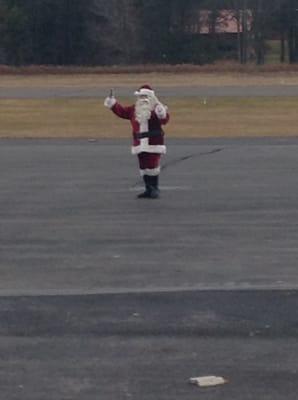 Santa arrives at Cherry Ridge