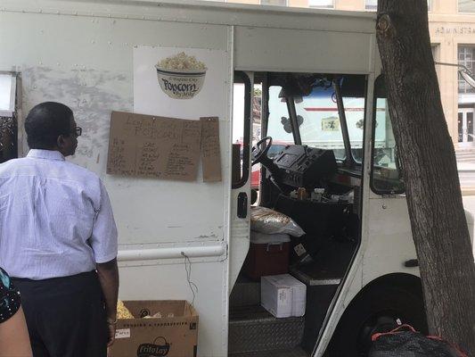 The popcorn street vendor now has a food truck.