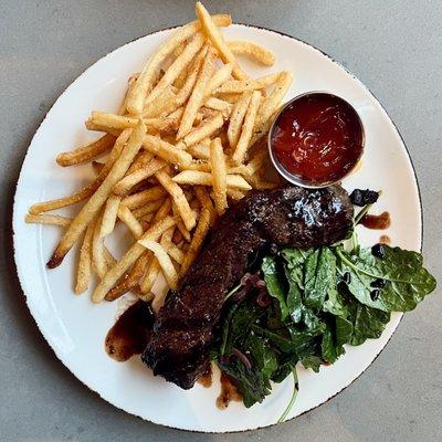 Grilled Hanger Steak and Frites