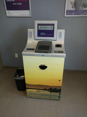 Coin counting machine.