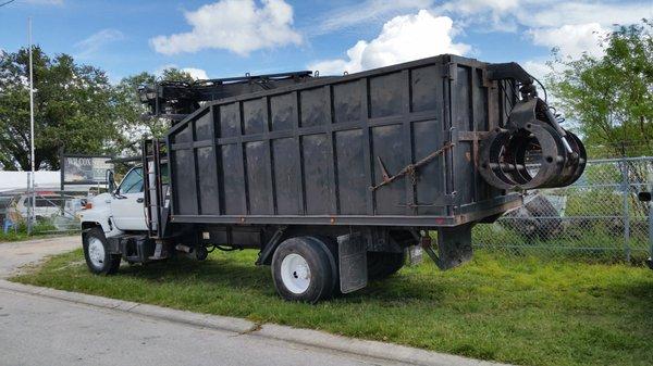 A new addition to my tree service. Grapple Truck