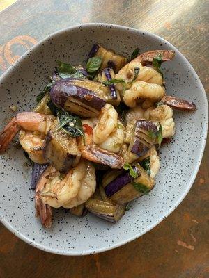 Spicy Eggplant with shrimp