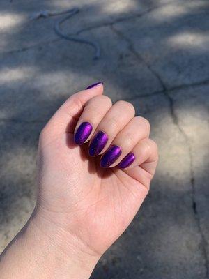 Shellac: Black with K.S. purple chrome