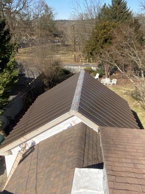 Metal/ shingled roof