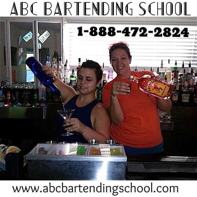 ABC Bartending School Greensboro NC 336-510-0579 www.abcbartendingschool.com