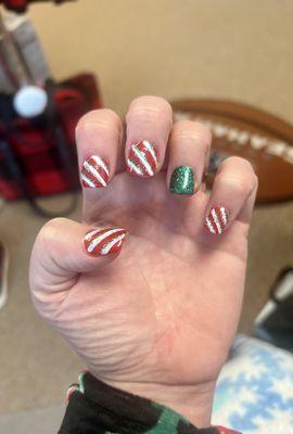 Christmas nails.