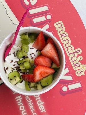 Tart flavor with strawberries and kiwi