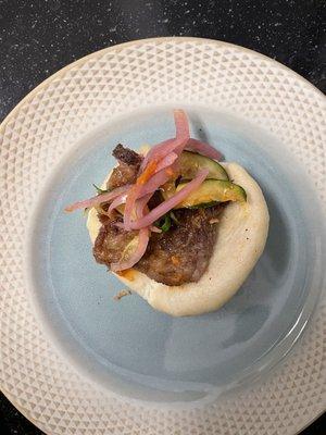 Galbi Korean short rib bao platter