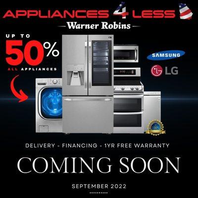 Up To 50% Off All Appliances! WR Appliances 4 Less!