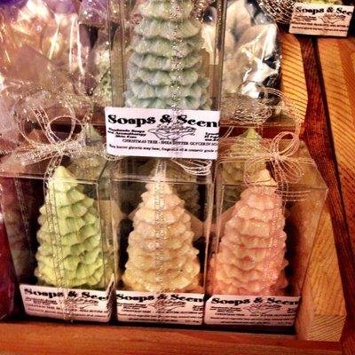 christmas tree soaps