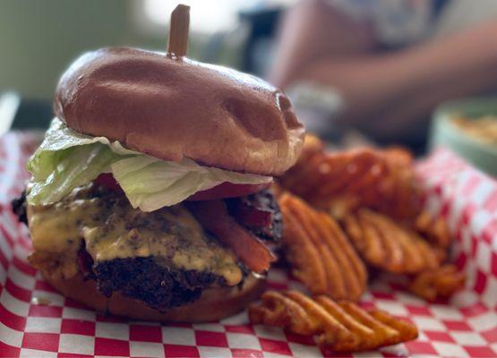 Double bacon smash burger.