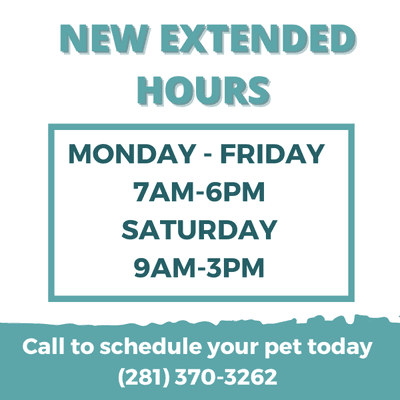 New Hours!