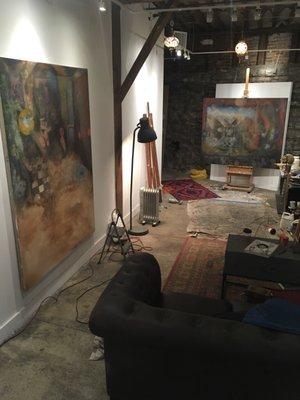 Inside the studio