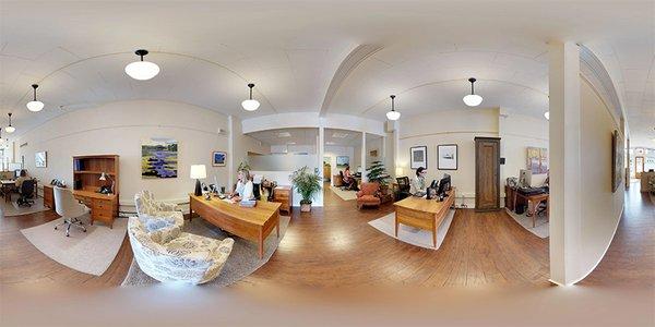 pano-view of our downtown Middlebury office