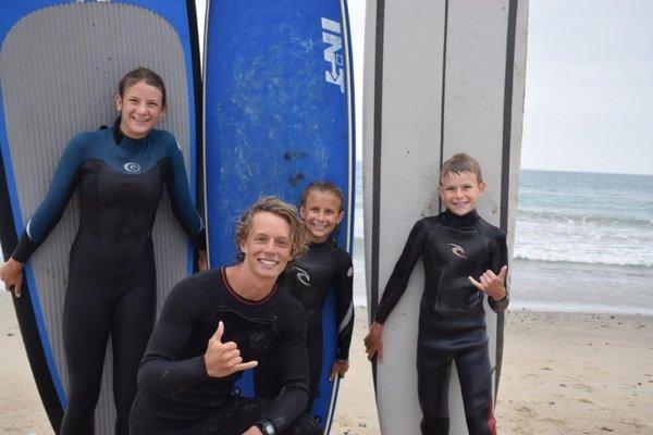 shaka for a good surf lesson