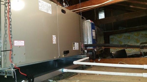 Garmer HVAC residential air handler installation