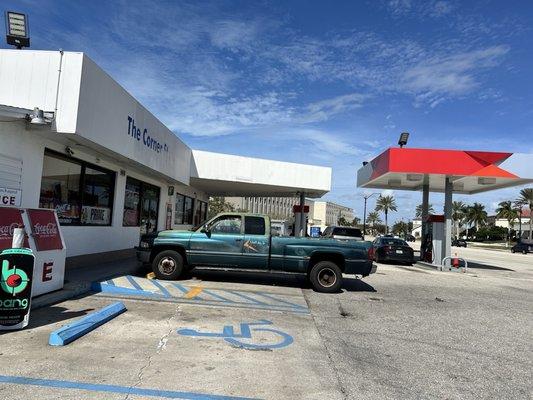 Like I said, don't let its exterior deter you. It's in a gas station/convenience store.