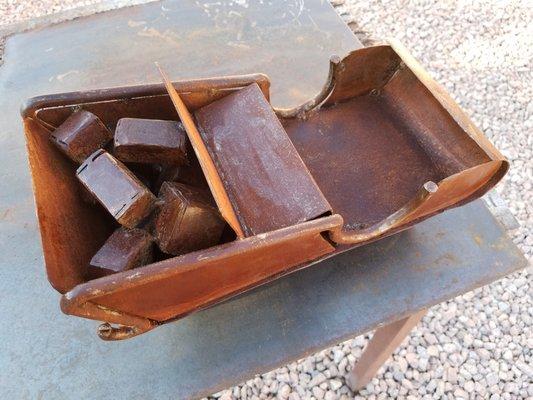 this is a Santa Clause sled rusted metal for sale $45