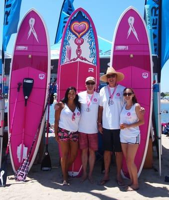 3rd Place SUP Team 2015 Annual Susan G. Komen Stand Up For The Cure - Newport Beach