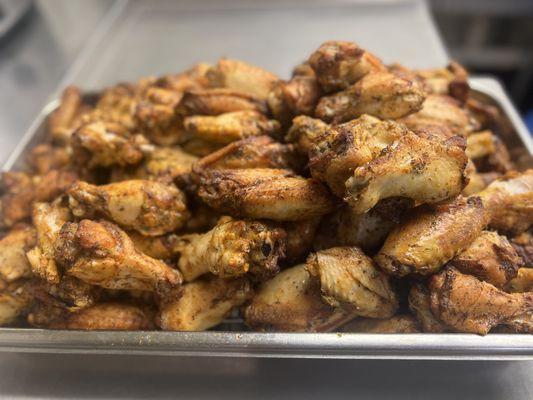 Baked Cajun-Dill chicken wings