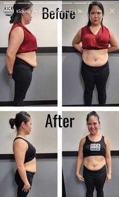 6 week challenge before and after pictures