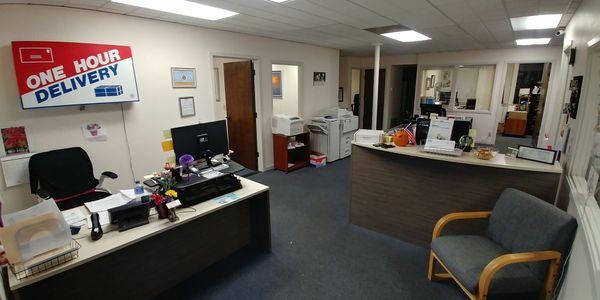 Interior Office Reception Area