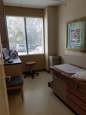 one of many patient rooms