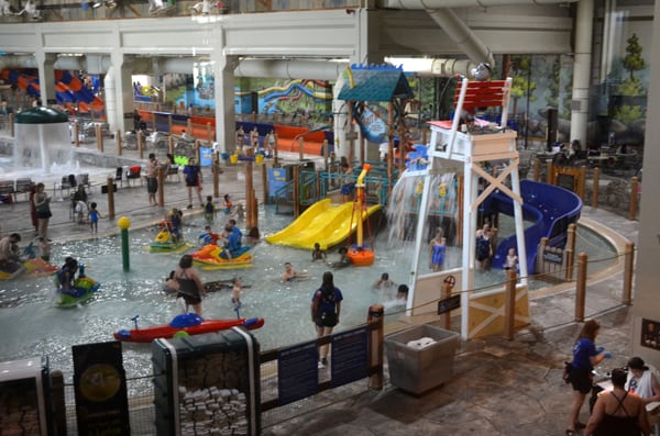 View of the Water Park from our table