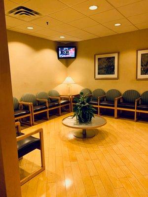 Main waiting area at Phillips Eye Center