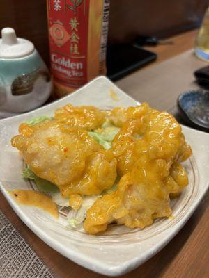 Tempura rock shrimp