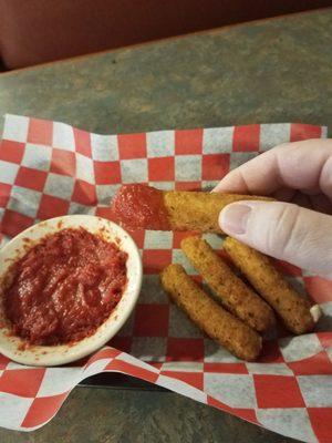 More mozzarella sticks