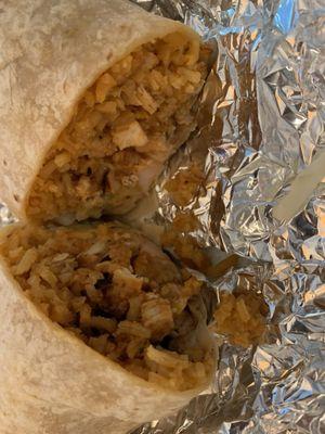 chicken burrito