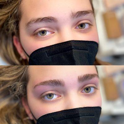 Brow wax - Before & After