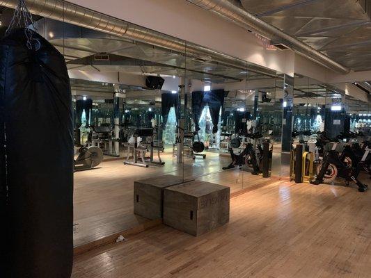 Spacious back room for warm up, cool down, and hiit workouts!