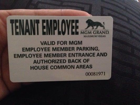 They found me a job at The MGM Grand!!!!