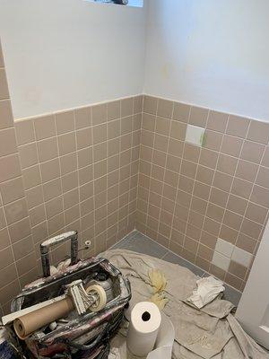 Tile refinishing