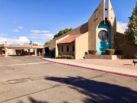 Our very own Chapel! Conveniently located right next to our facility.