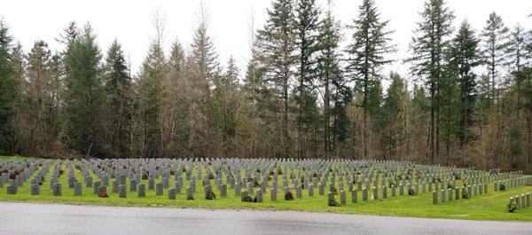 View of one area of the cemetery.