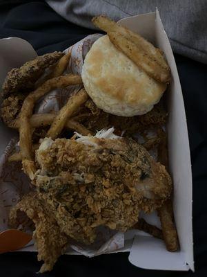 4Pc Signature Chicken Combo black hard chicken