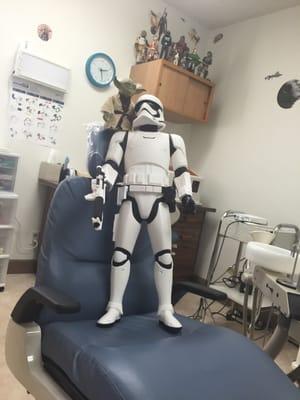 This is her Star Wars Radiology/X-Ray Room.