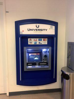 UCU's ATM is located just down the hallway from the branch office in Ackerman.