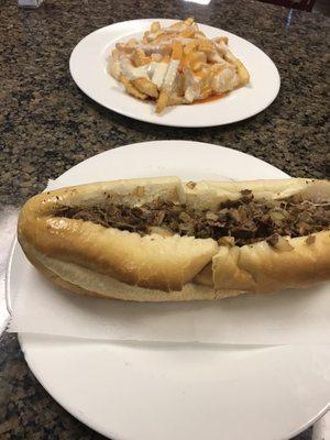 Cheesesteak Buffalo Cheese Fries