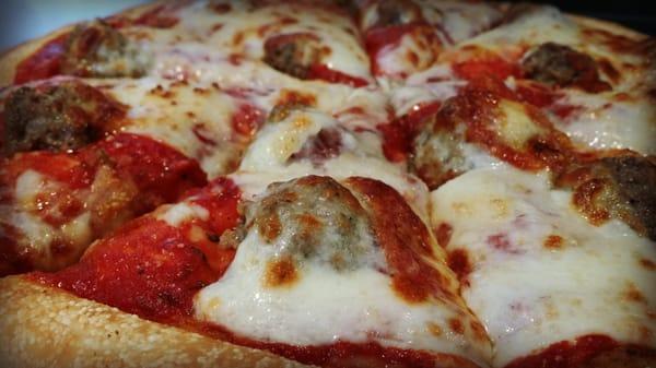 Meatball Mozz specialty pizza.